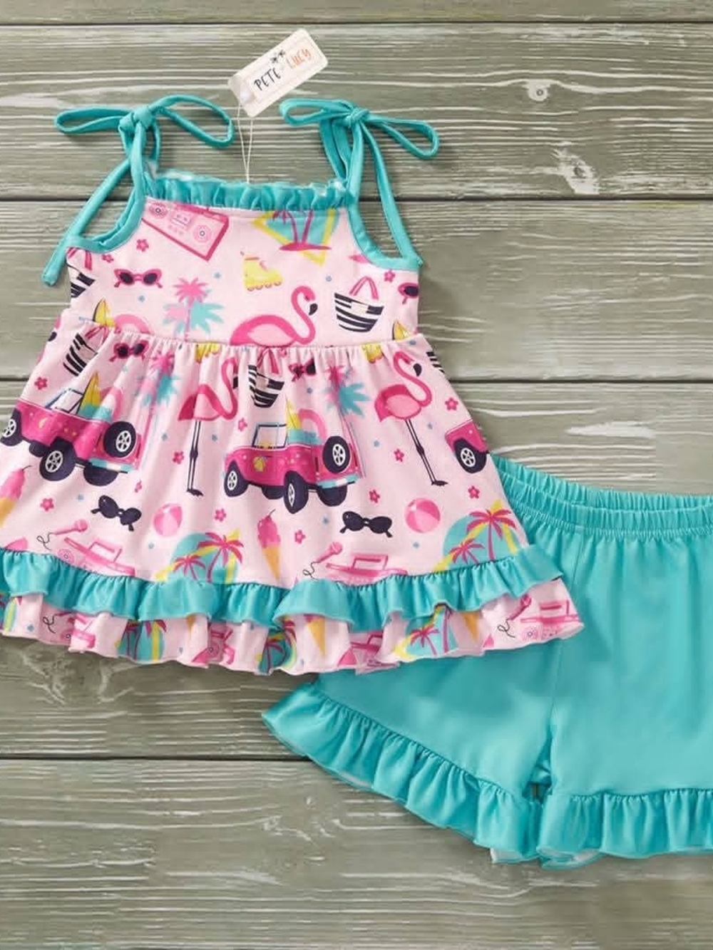 PETE + LUCY  "CALIFORNIA DOLL" sz 7/8 2pc Set P+L=PLUSH CLOUD SOFT FABRIC